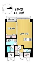PAXレジデンス 1LDKの間取図画像
