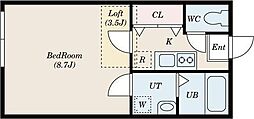 Serendip 1Kの間取図画像