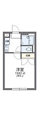 レオパレスタカハシ 1Kの間取図画像
