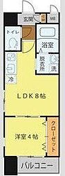 シェルグランデ泉中央 1LDKの間取図画像
