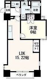 メゾンドール大町 1LDKの間取図画像