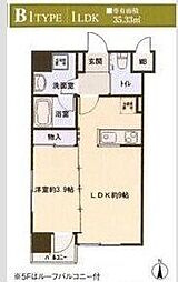 プレシャス二日町 1LDKの間取図画像