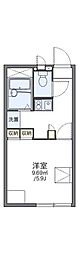 レオパレスサンハイム岩切2 1Kの間取図画像