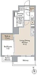 SEASONFLATSSENDAIEAST 1LDKの間取図画像