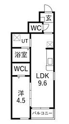 S.Crest 1LDKの間取図画像
