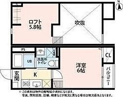 EPO諏訪町メゾン 1Kの間取図画像