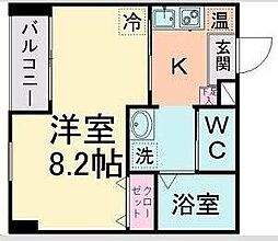グラン・ドミール仙台駅東 1Kの間取図画像