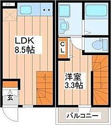 仮)緑ヶ丘2丁目アパート 1LDKの間取図画像