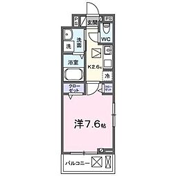 杜の風 原町I 1Kの間取図画像