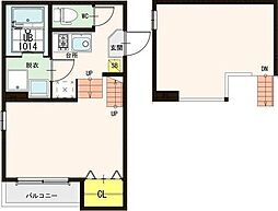 Etoilefilante 1Kの間取図画像