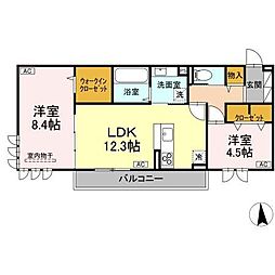 シャイニングDays 2LDKの間取図画像
