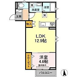 cape大野田 1LDKの間取図画像