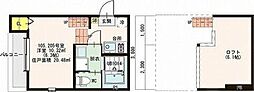 レゼルバ 1Kの間取図画像