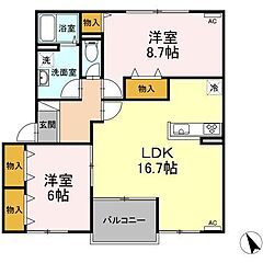 物件の間取り