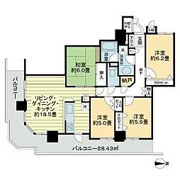 イオプラザ 4LDKの間取図画像