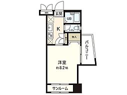 K2宮町ビル 1Kの間取図画像