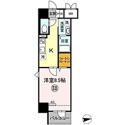 REGALO仙台駅東 1Kの間取図画像