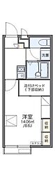 エルクレイン 1Kの間取図画像