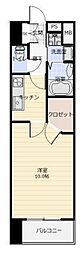 アークデュオ仙台苦竹 1Kの間取図画像