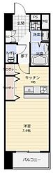 アークデュオ仙台苦竹 1Kの間取図画像