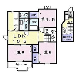 サンフォレストS 3LDKの間取図画像