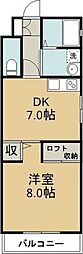 ナヴィール萩・3号館 1DKの間取図画像
