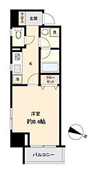 KDX定禅寺通レジデンス 1Kの間取図画像