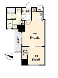 KDX定禅寺通レジデンス 1LDKの間取図画像