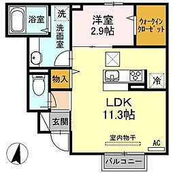 granM 1LDKの間取図画像