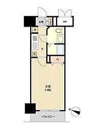 ノーブルプレイス北四番丁 1Kの間取図画像
