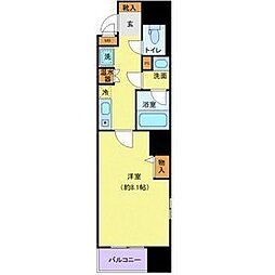 カスタリア勾当台公園 1Kの間取図画像