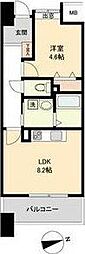 パークフラッツ五橋 1LDKの間取図画像