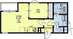 REGALESTフェリチタ南仙台 1LDKの間取図画像
