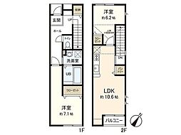 Malie柏木 2LDKの間取図画像