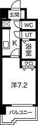 サンヴァーリオ新田駅前6 1Kの間取図画像
