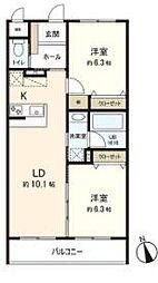 LeChouChou 2LDKの間取図画像