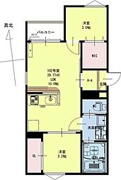 (仮称)REGALEST北仙台7 2LDKの間取図画像
