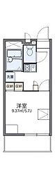 レオパレスストーリア 1Kの間取図画像