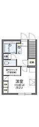 レオパレスアイミ1 1Kの間取図画像