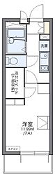 シャローム上杉 1Kの間取図画像