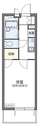 クレール国見 1Kの間取図画像