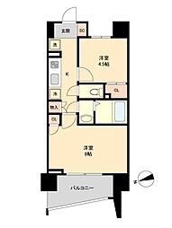 HF仙台長町レジデンス 2Kの間取図画像