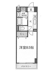 ベルフィオーレ二日町 1Kの間取図画像