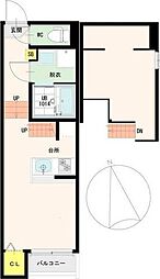 Plumeriaセンダイ ワンルームの間取図画像