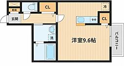 ゴーイングステディ ワンルームの間取図画像