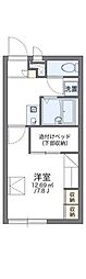 レオパレスエスポワール2 1Kの間取図画像