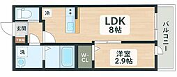 仮称)富沢南新築AP 1LDKの間取図画像