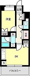 グランカーサ仙台五橋 1DKの間取図画像