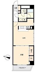 グリーンパーク小松島 1LDKの間取図画像