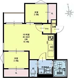 REGALEST Y、s 1階2LDKの間取り